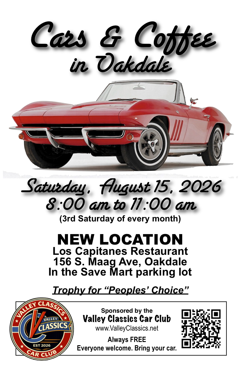 Cars & Coffee Oakdale 8/15/26