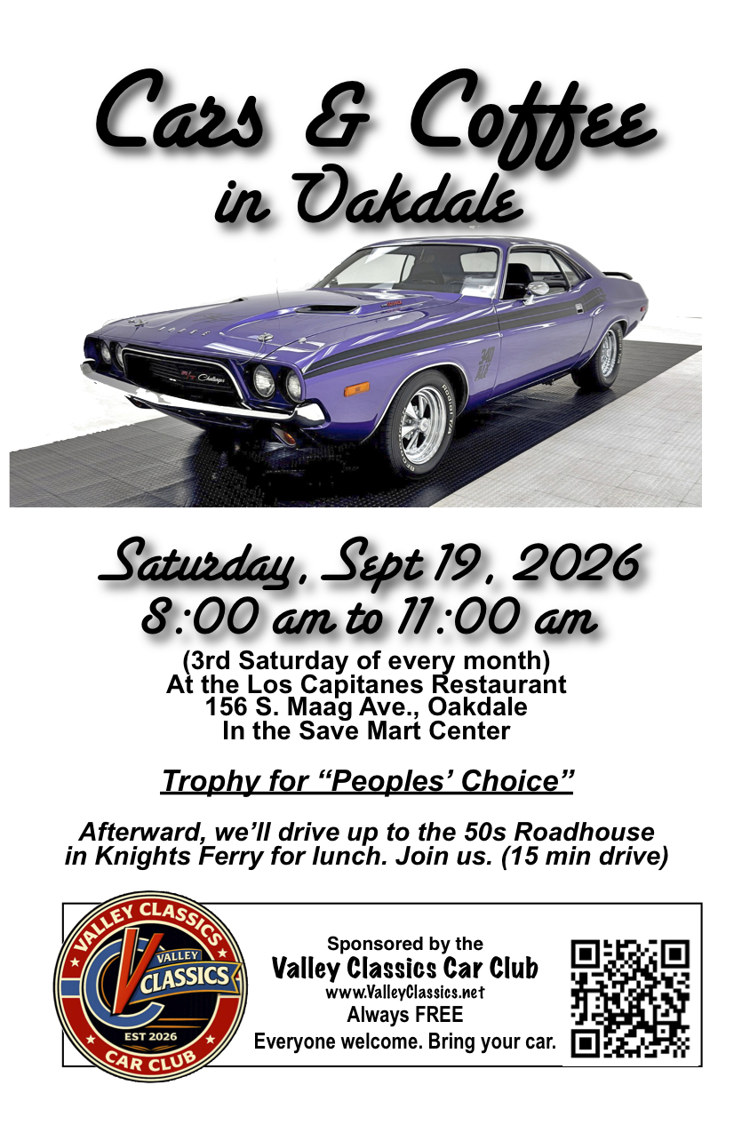 Flier-Cars & Coffee 9/19/26